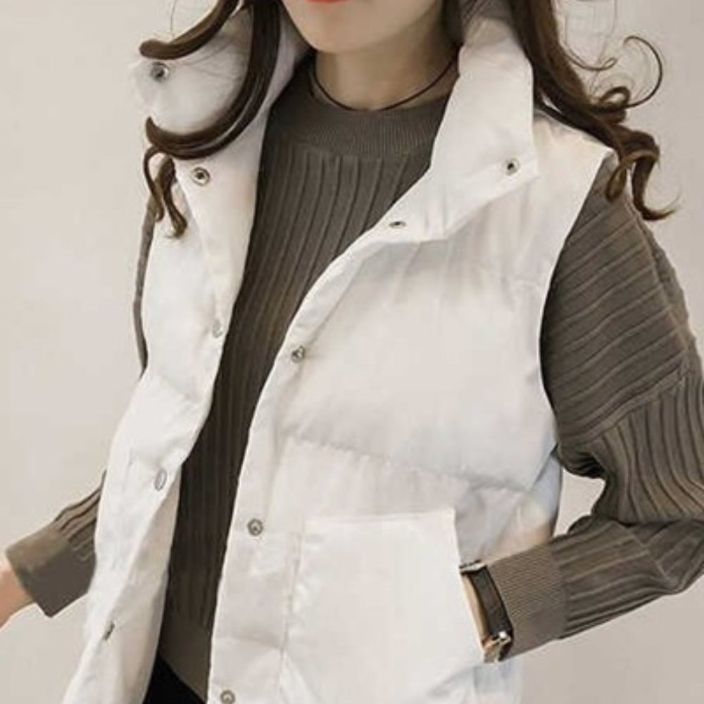 Quilted Bubble Vest / Sleeveless Jacket / Puffer Vest